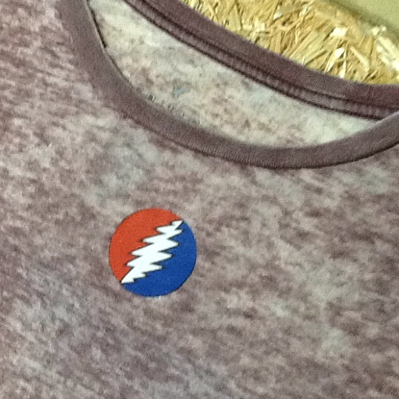 Nwot Grateful Dead Stealie Bolt Burnout Tee